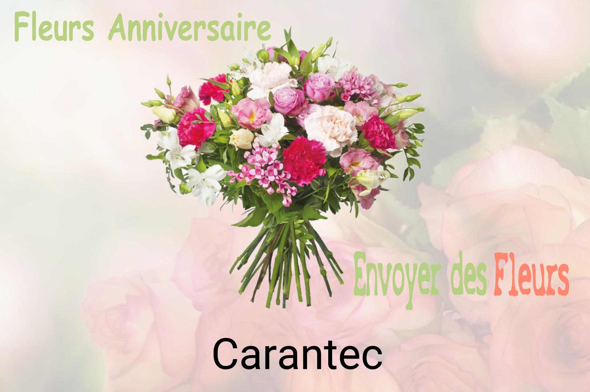 Bouquet de fleurs d’anniversaire livré à Carantec