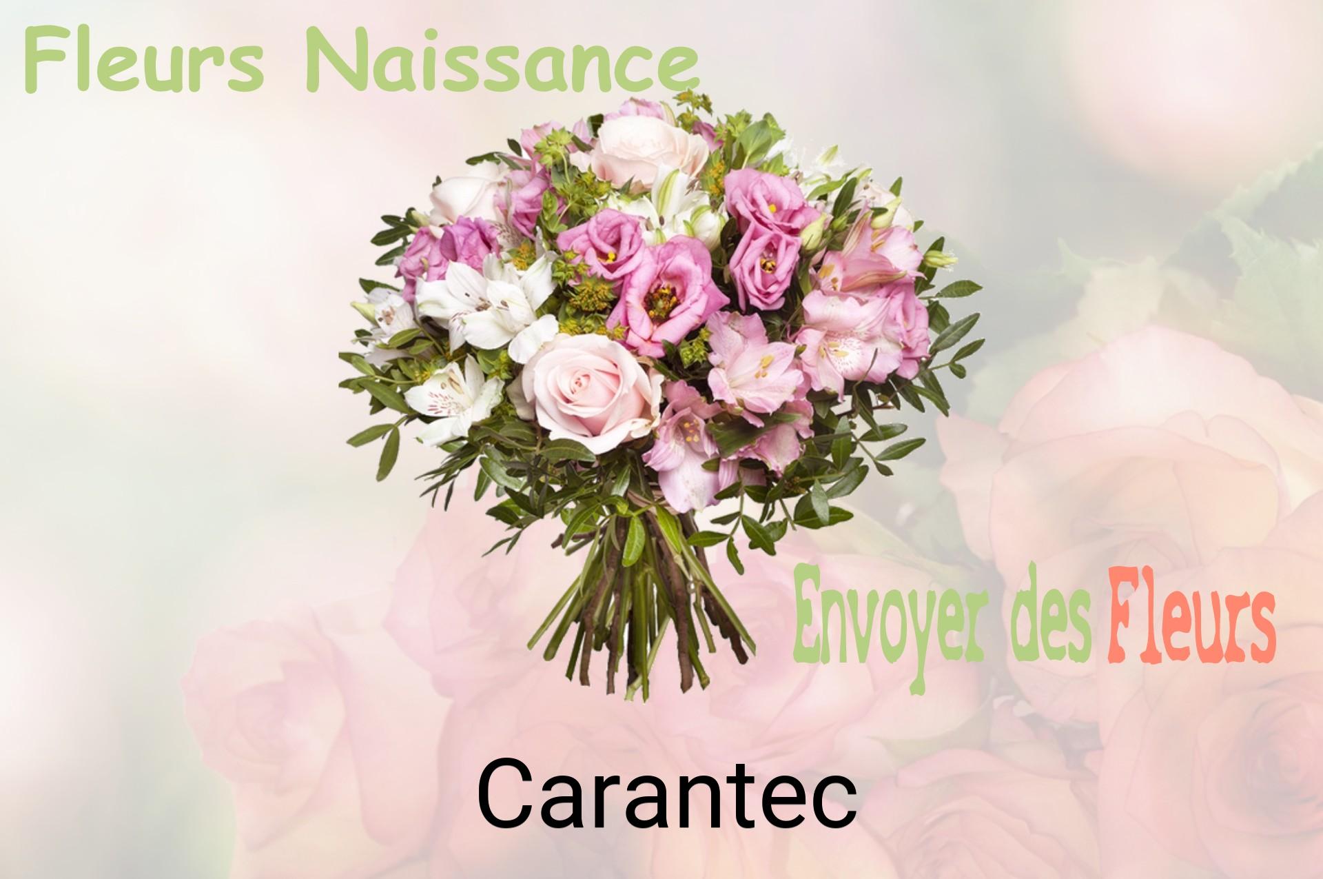Bouquet de fleurs de naissance livré à Carantec